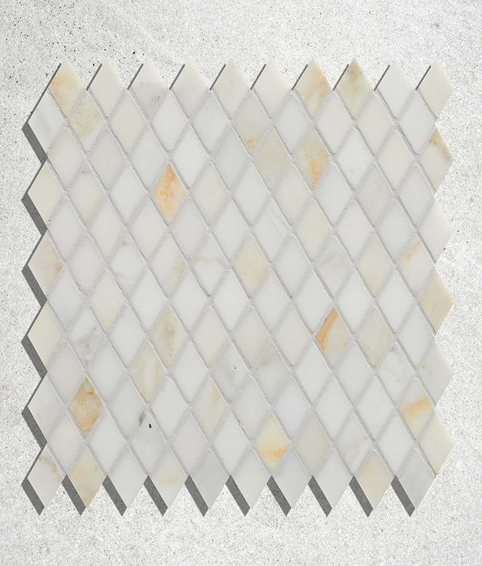 Palazzo Oro Honed Diamond Mosaic Marble 29.5cm