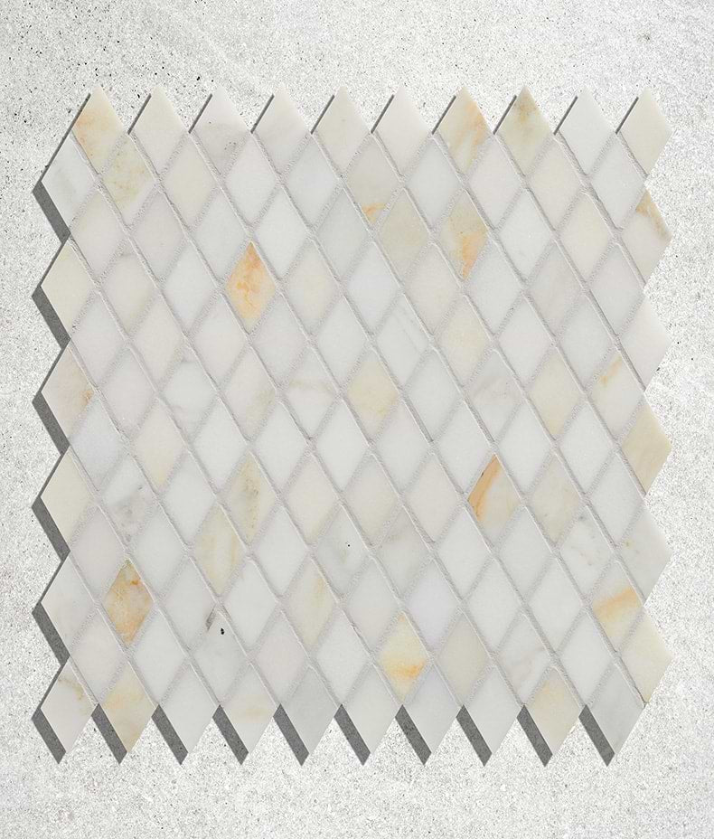 Palazzo Oro Honed Diamond Mosaic Marble 29.5cm Sample