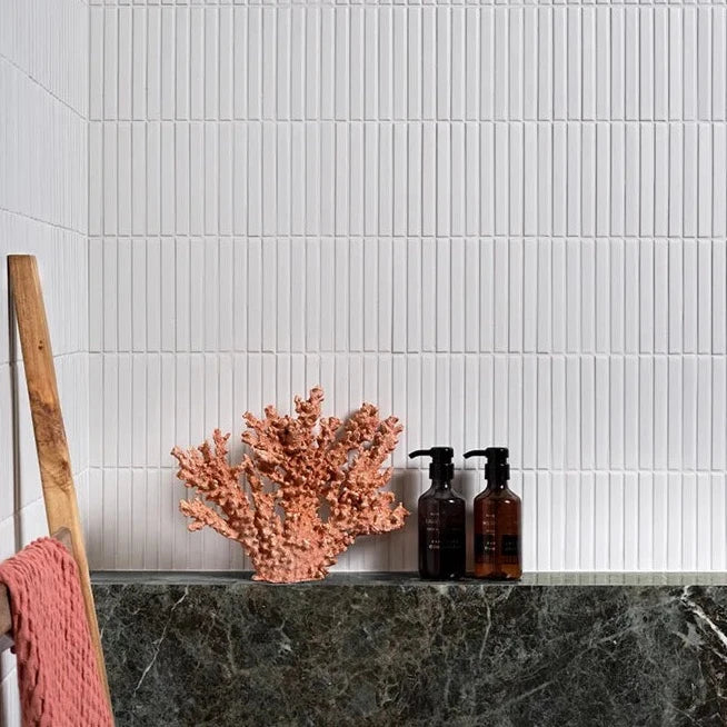 Candy Cane, Peppermint, £213.41/ M2 Mosaic Tiles White Tile Ca Pietra