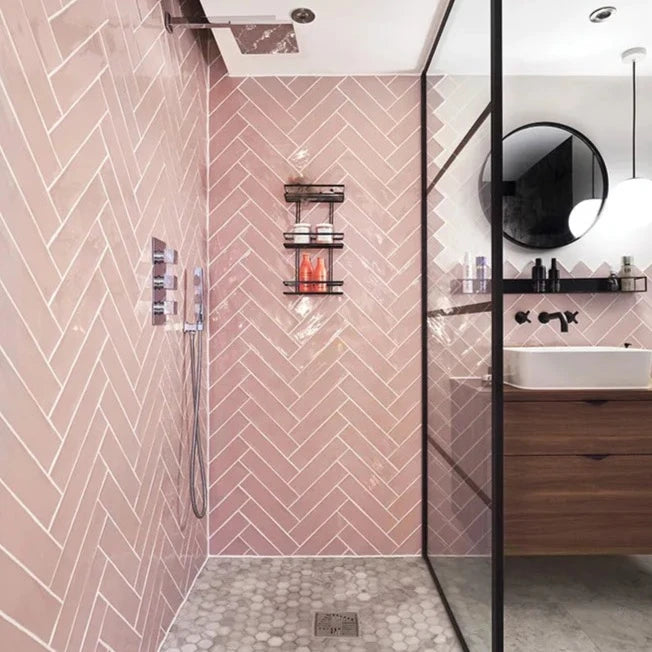 Carter, Rose, £75.20/ M2 Decorative Tiles Pink Tile Ca Pietra