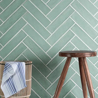 Carter, Mint, £75.20/ M2 Decorative Tiles Green Tile Ca Pietra