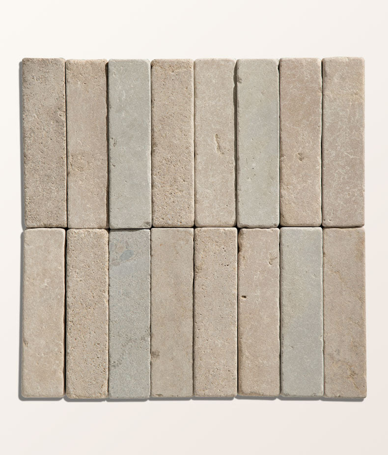 Castilan Limestone Klinkers Tumbled 5x20cm Sample