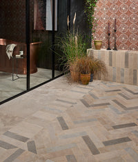 Castilan Limestone Parquet Tumbled 7.5x30cm