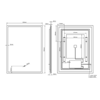 Cleo Rectangular Mirror 60x80cm