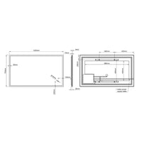 Cleo Rectangular Mirror 120x70cm