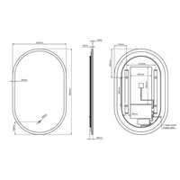 Cleo Capsule Mirror 50x80cm