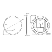 Cleo Round Mirror 60cm