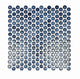 Copenhagen, Penny Round - Blue Mosaic,£122.18/M2 Blue Decorative Tiles Sale Porcelain Decorative Tiles Fired Earth