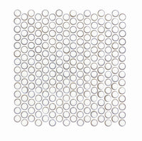 Copenhagen, Penny Round - Blue Mosaic,£122.18/M2 White Decorative Tiles Sale Porcelain Decorative Tiles Fired Earth