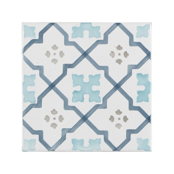Cordoba, Decor 3, £355.20/M2 Blue Decorative Tiles Sale Porcelain Decorative Tiles Fired Earth