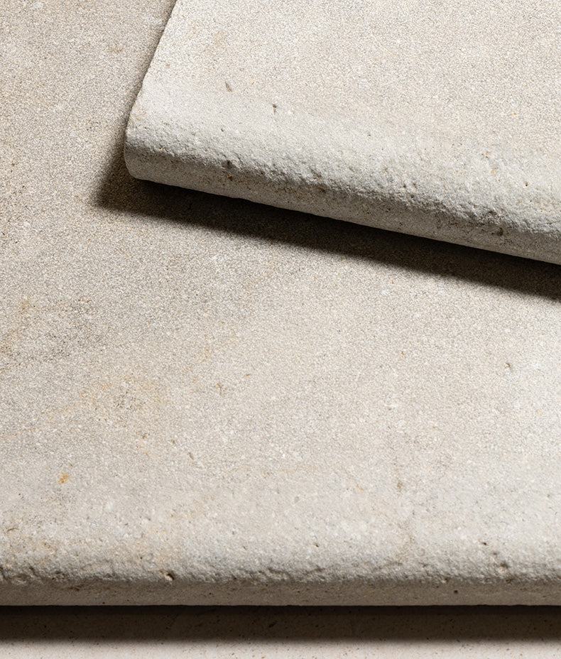 Kimmeridge Limestone Etched Bullnose Coping 40cm