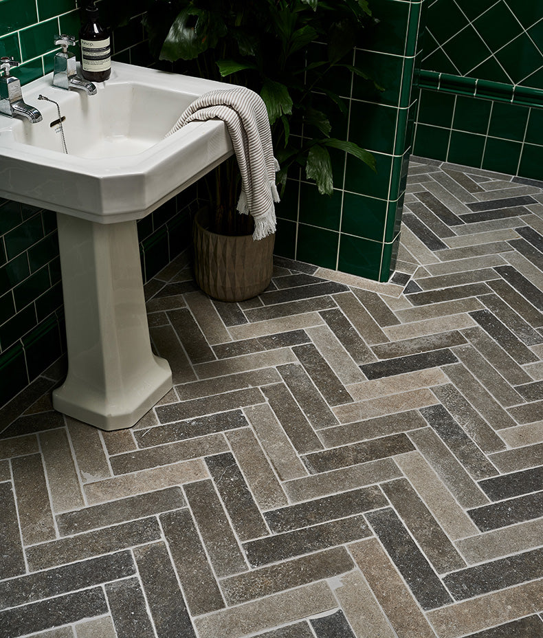 Kimmeridge Limestone Parquet Tumbled & Etched 7.5cm Sample