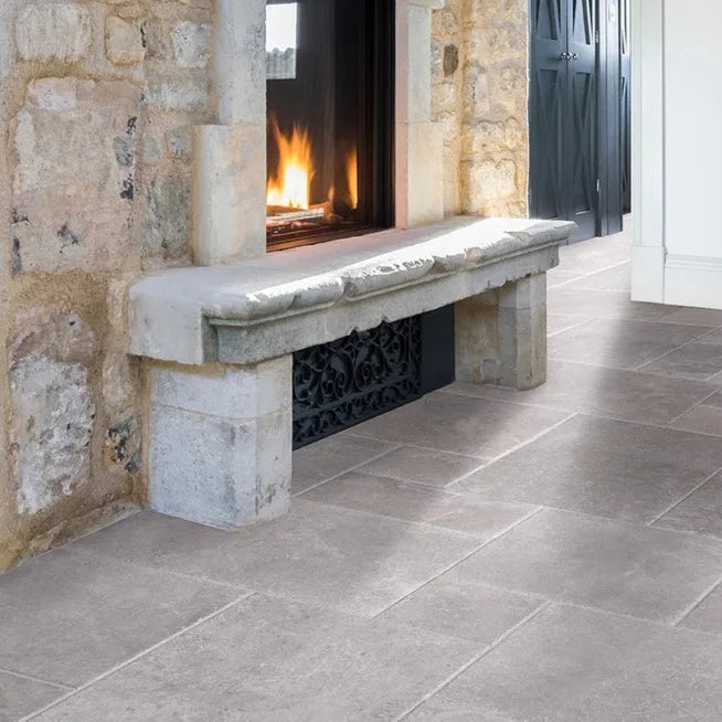 Cotehele, Grey, £59.00/ M2 Grey Tile Stone Effect Tiles Ca Pietra