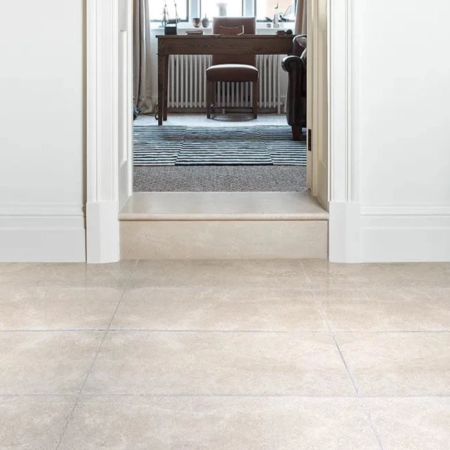 Cotehele, Sand, £59.00/ M2 Cream Tile Stone Effect Tiles Ca Pietra