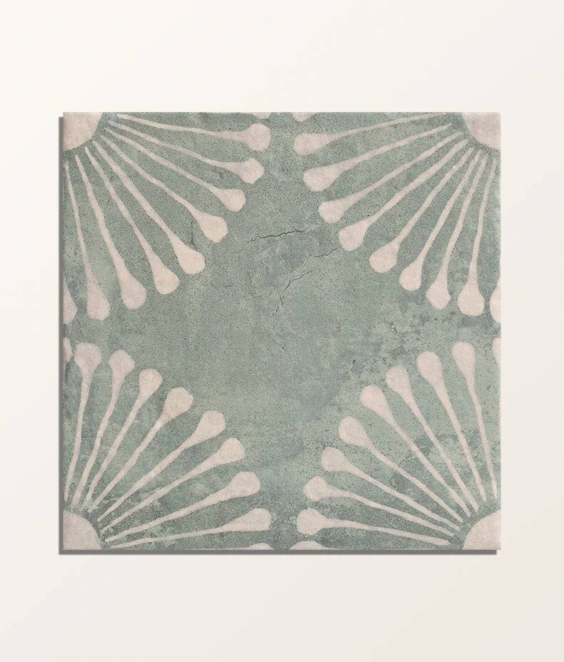 Cuba Porcelain Vedado Mint Green 20x20cm Sample