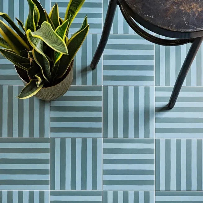 Deck Chair Porcelain Feature, Verdant, £79.20/ M2 Blue Tile Decorative Tiles Porcelain Decorative Tiles Ca Pietra