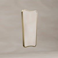 Delphine Curve Mirror 45x70cm - Brushed Brass