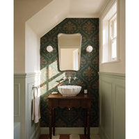 Delphine Curve Mirror 45x70cm - Brushed Nickel