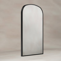 Delphine Overmantel Arch Mirror 60x90cm - Black