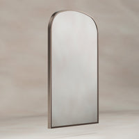 Delphine Overmantel Arch Mirror 60x90cm - Brushed Bronze