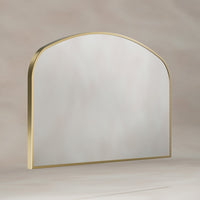 Delphine Overmantel Arch Mirror 120x70cm - Brushed Brass
