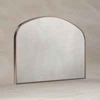 Delphine Overmantel Arch Mirror 120x70cm - Brushed Bronze