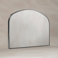Delphine Overmantel Arch Mirror 120x70cm - Gunmetal