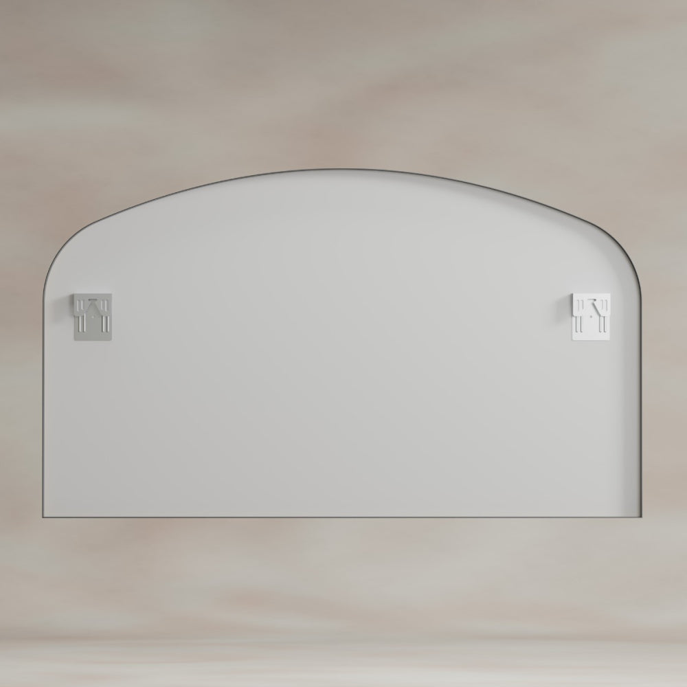 Delphine Overmantel Arch Mirror 120x70cm - Gunmetal