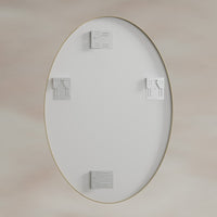 Delphine Oval Mirror 55x80cm - Brushed Brass