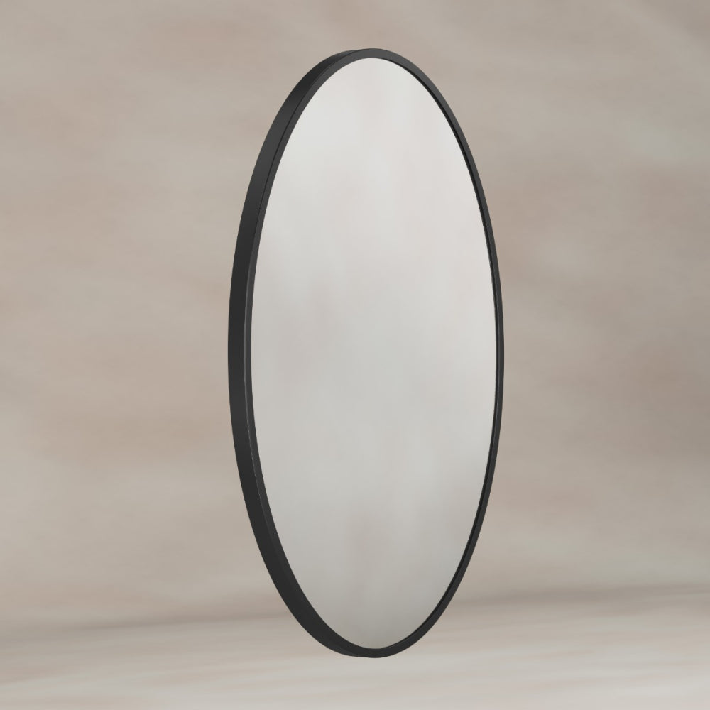 Delphine Oval Mirror 55x80cm - Black