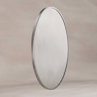 Delphine Oval Mirror 55x80cm - Brushed Nickel