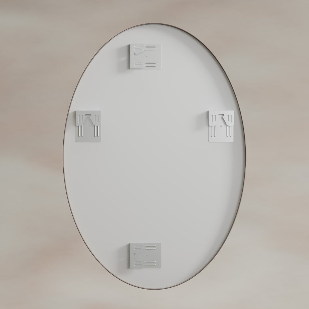 Delphine Oval Mirror 55x80cm - Brushed Bronze