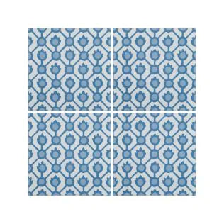 Designers Guild, Jaal, Cobalt, £86.70/M2 Decorative Tiles Sale Porcelain Decorative Tiles Fired Earth