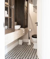 East Village Porcelain Basketweave Mosaic Bianco 31.5x31.5cm Sample