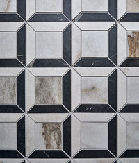 East Village Porcelain Quadrant Mosaic Oro 26x26cm