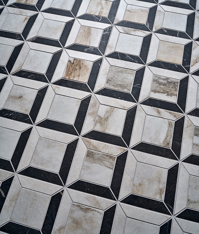 East Village Porcelain Quadrant Mosaic Oro 26x26cm Sample