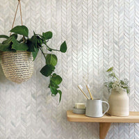 East Hampton, Honed , Willow Leaf Mosaic, £164.97/M2 Decorative Tiles Sale Porcelain Decorative Tiles Fired Earth