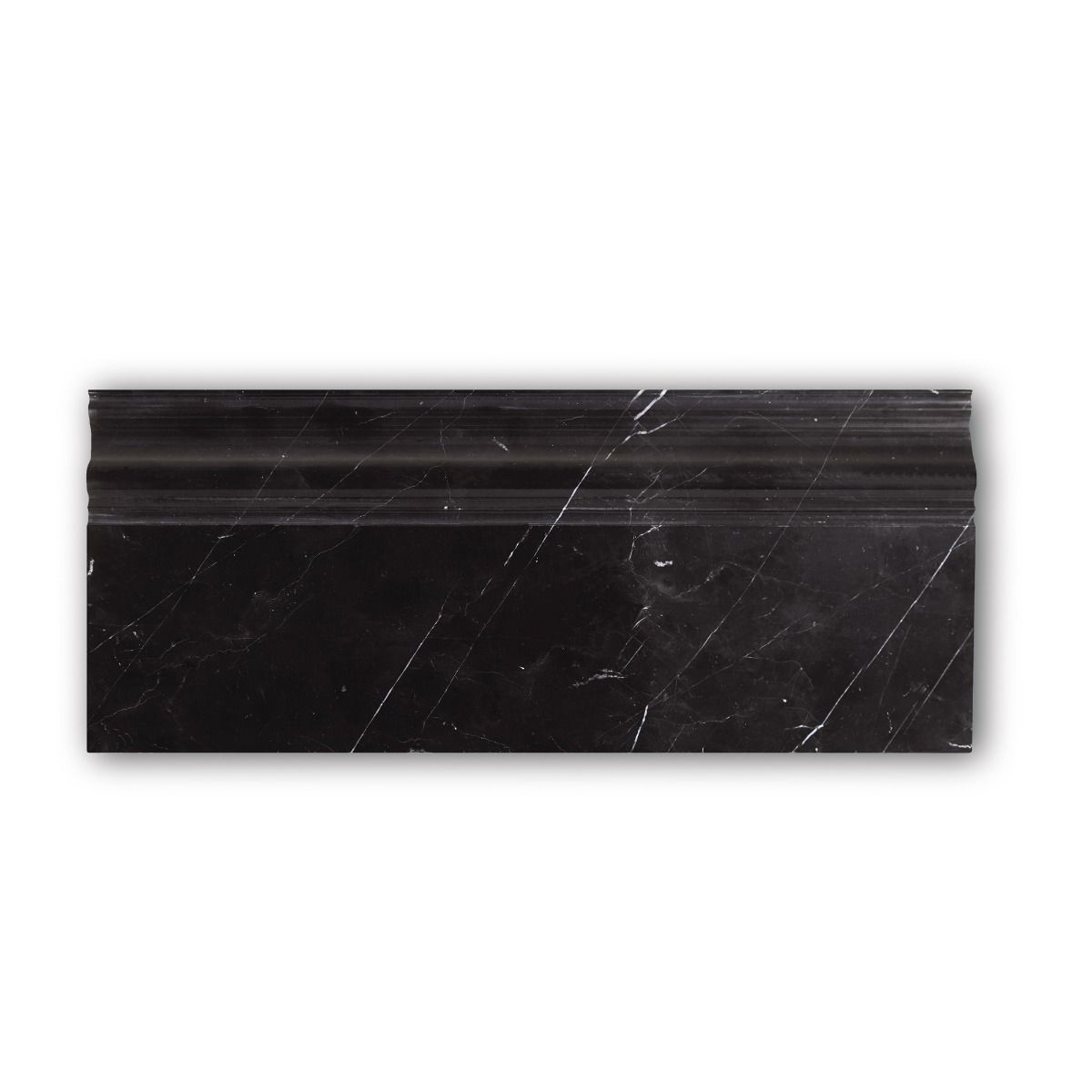 East Hampton, Black Polished, Skirting Decorative Tiles Sale Porcelain Decorative Tiles Fired Earth