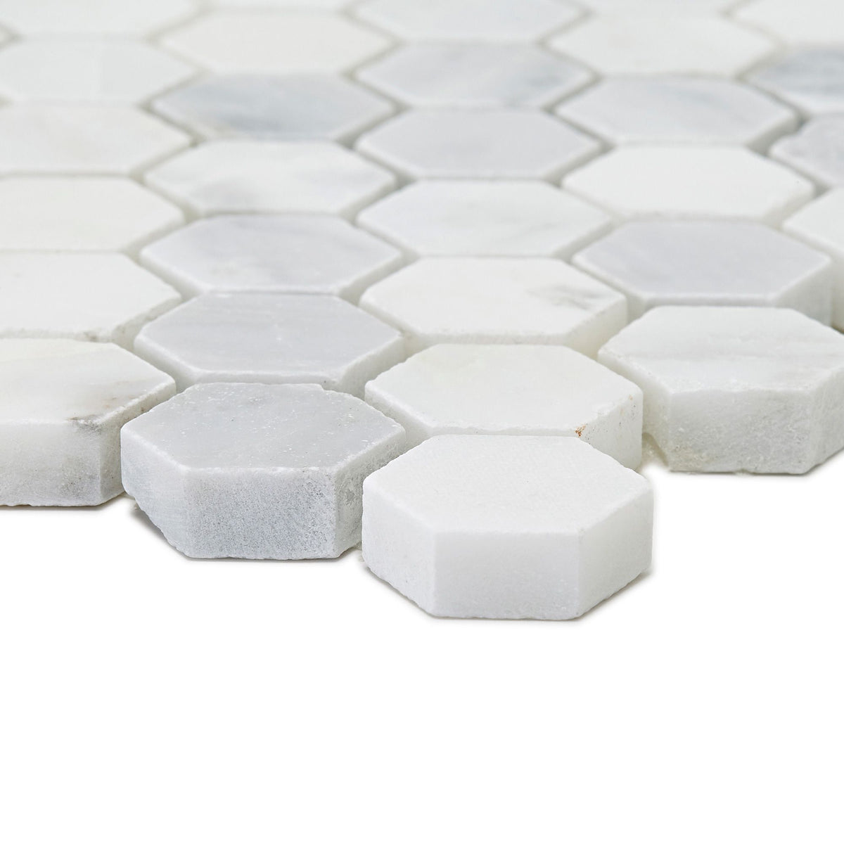 East Hampton, Honed, Hexagon Mosaic, £188.93/M2 Decorative Tiles Sale Porcelain Decorative Tiles Fired Earth