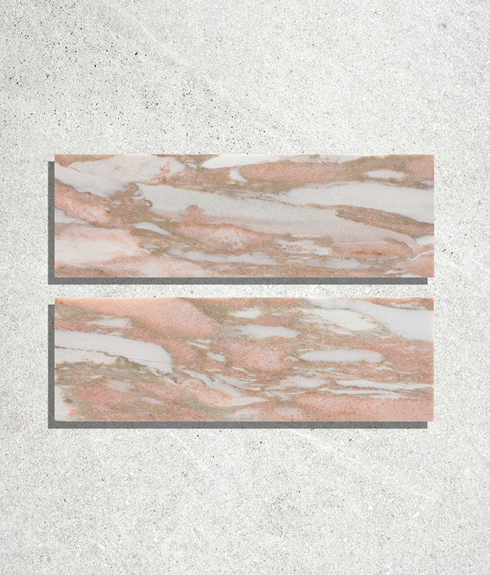 East Java Flamingo Marble Honed Brick 10cm
