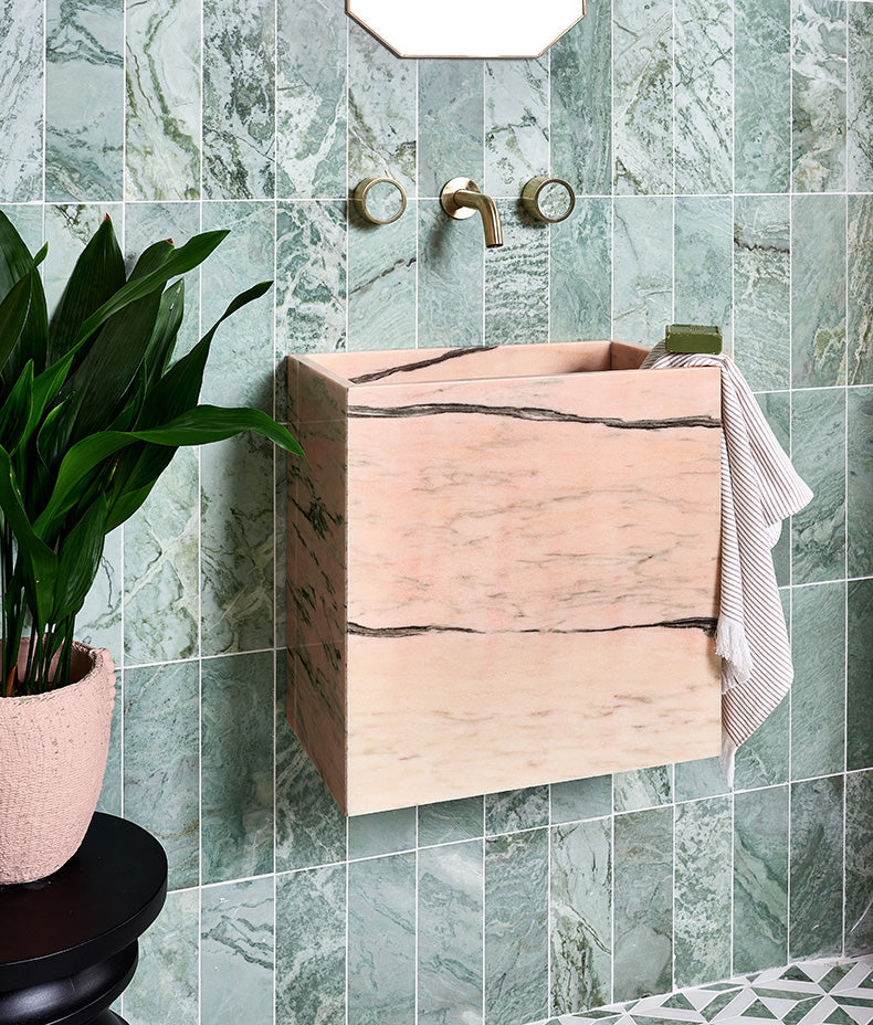 East Java Hummingbird Marble Honed Brick 10cm Sample