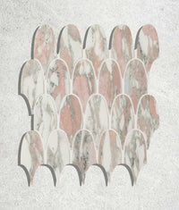East Java Flamingo Marble Plume Mosaic 35cm Sample