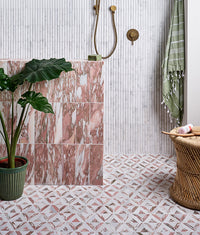 East Java Flamingo Marble Temple Mosaic 35cm