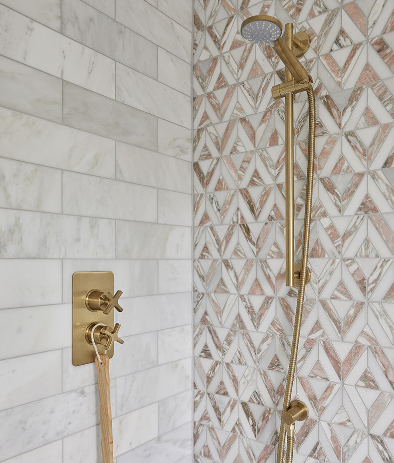 East Java Flamingo Marble Temple Mosaic 35cm