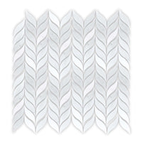 East Hampton, Honed , Willow Leaf Mosaic, £164.97/M2 Decorative Tiles Sale Porcelain Decorative Tiles Fired Earth