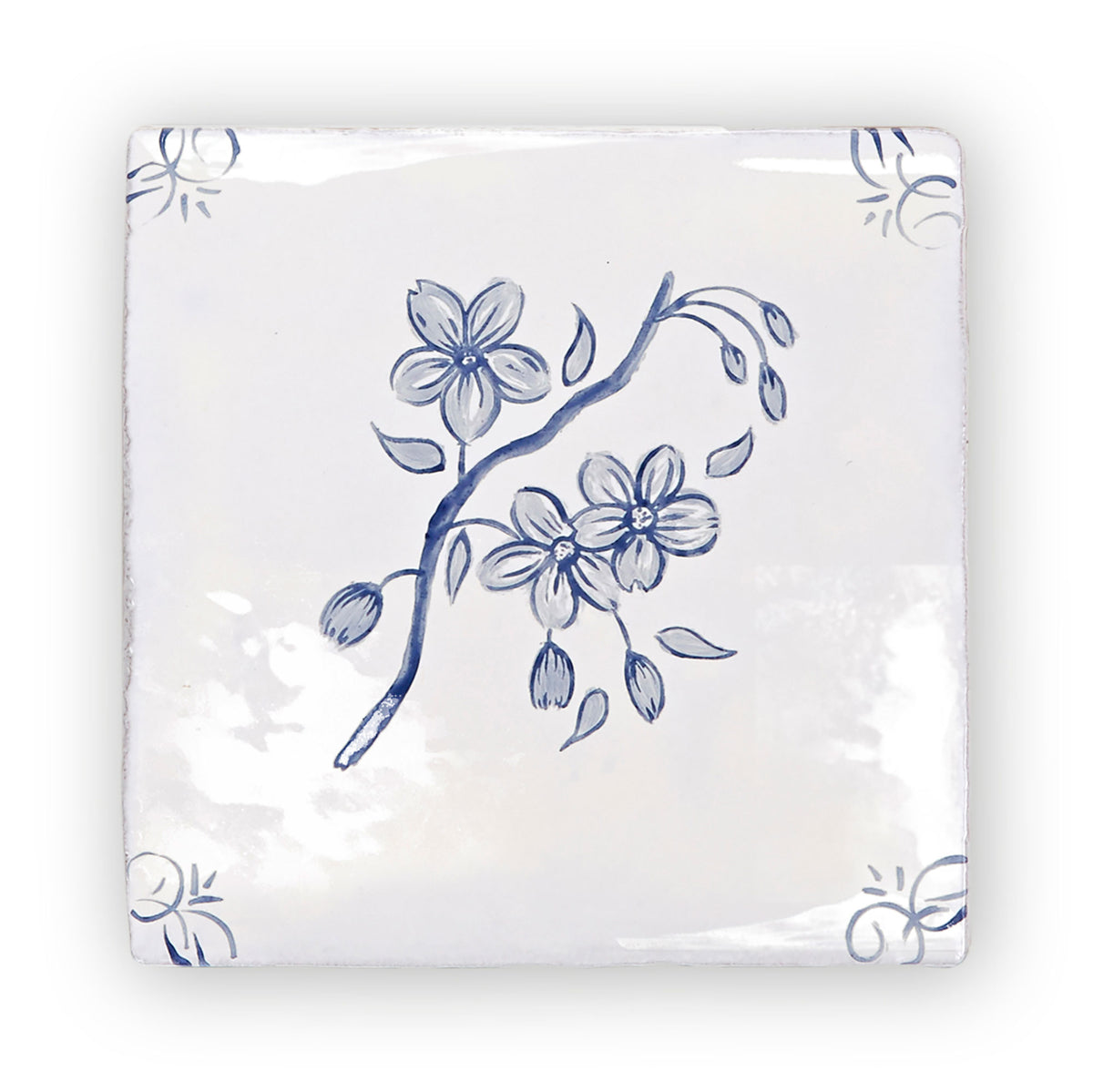 English Delft, Blossom Blue Decorative Tiles Sale Porcelain Decorative Tiles Fired Earth