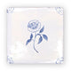 English Delft, Charcoal Peony Blue Decorative Tiles Sale Porcelain Decorative Tiles Fired Earth