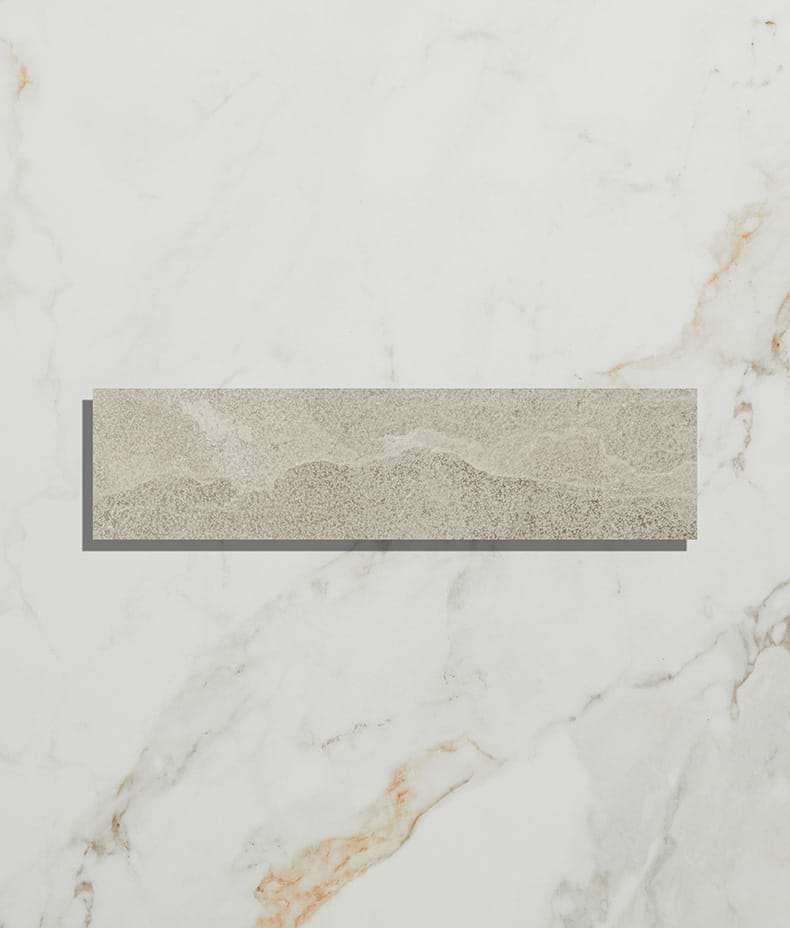 Enki Limestone Parquet Velvet Finish 7.5cm