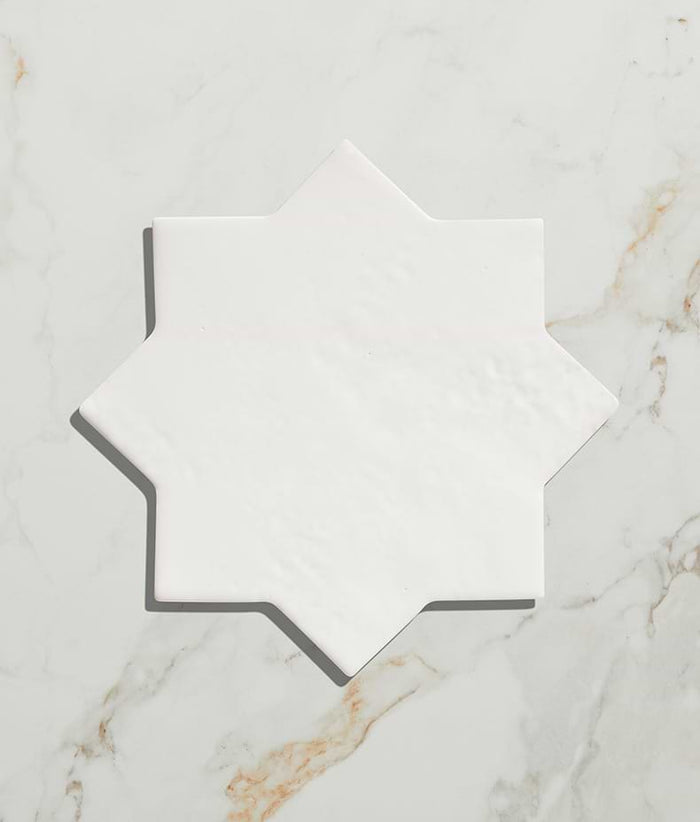 Fez Porcelain Star White 20.5cm