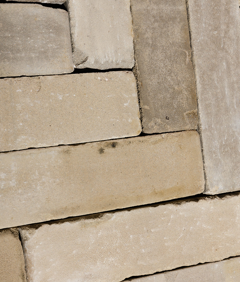 Flanders Buff Tumbled Clay Pavers 5.0x20.4cm Sample